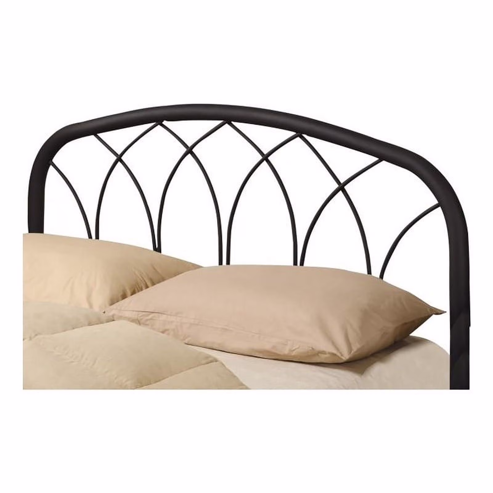 Bowery Hill Transitional Metal Full Queen Headboard in Black