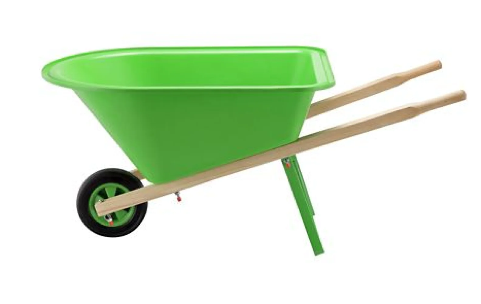 Barn Star WH0201 22 lb. Capacity Kids' Green Wheelbarrow