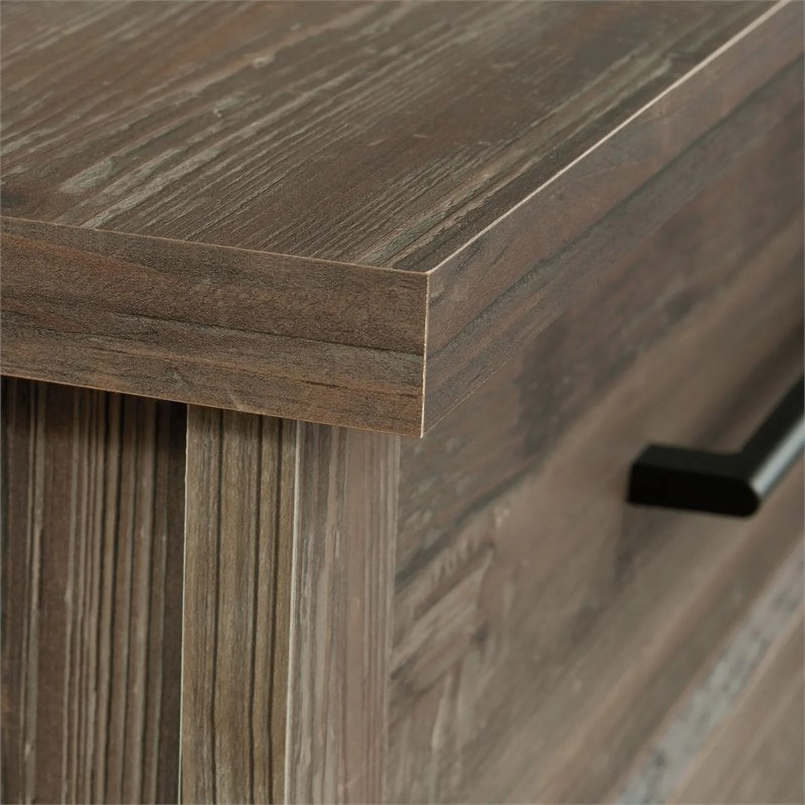 Pemberly Row Engineered Wood 6-Drawer Bedroom Dresser in Pebble Pine