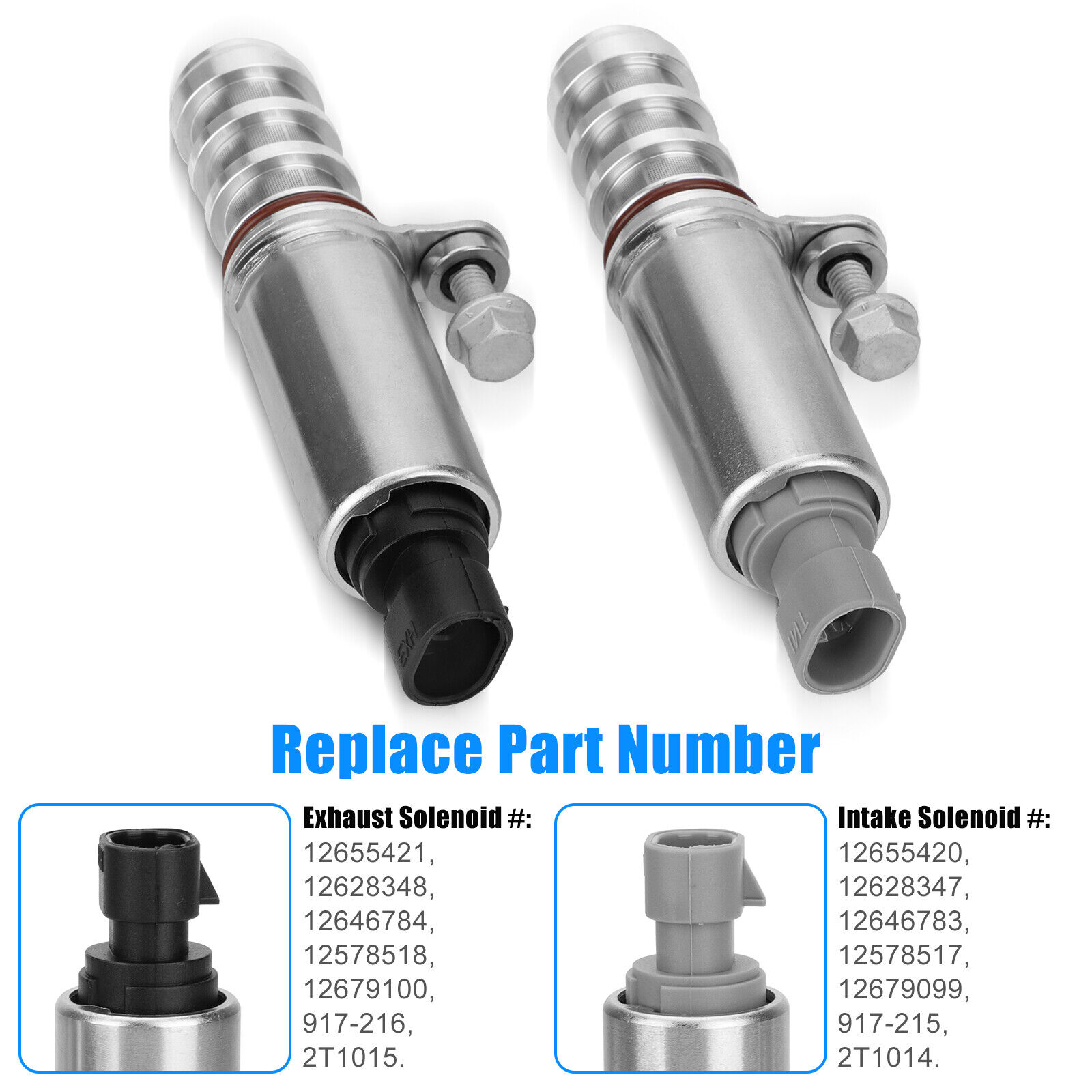 Intake & Exhaust Valve Timing VVT Solenoid For Chevrolet Equinox 2010-2017 2.4L