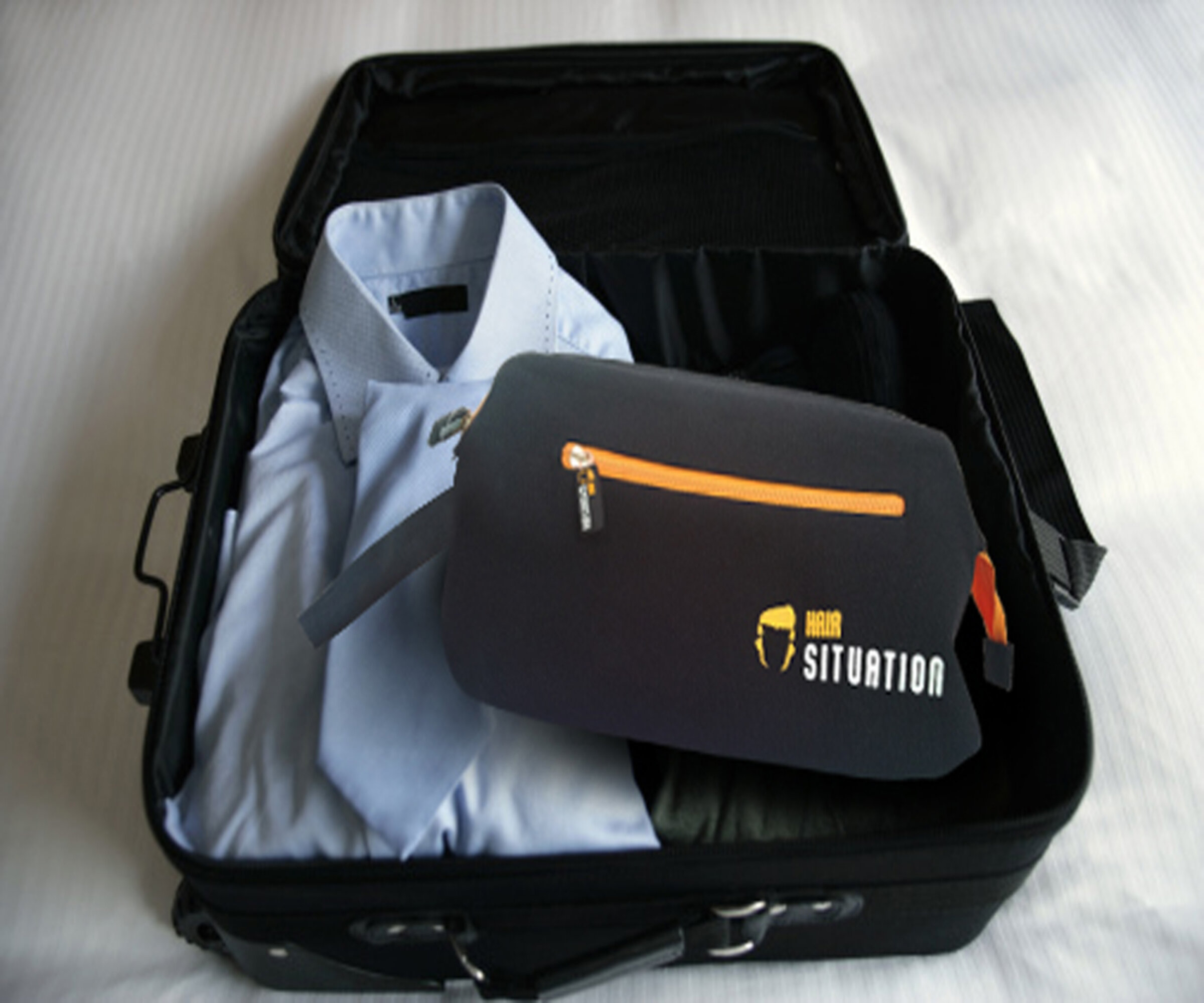 Hair Situation Men's Toiletry Bag Large Traveling Grooming Case Durable Dopp Kit