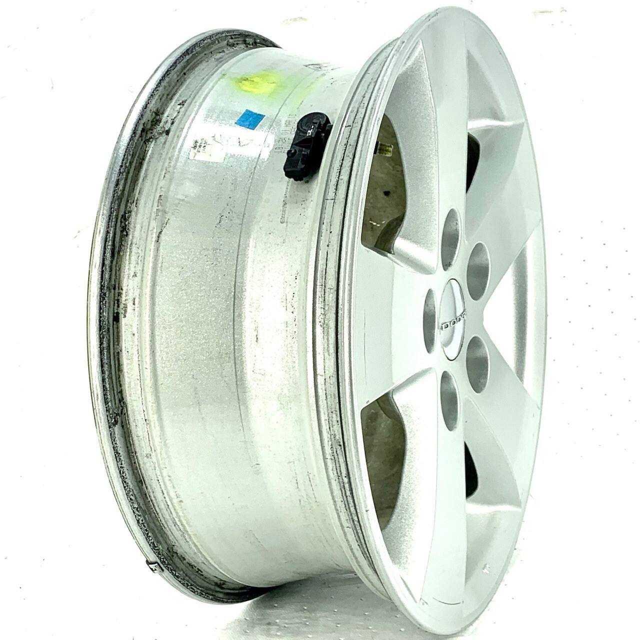 Pre-Owned 2011-2019 Dodge Journey 17x6.5 Wheel Aluminum 5 Solid Spoke Painted Silver OEM (Good)