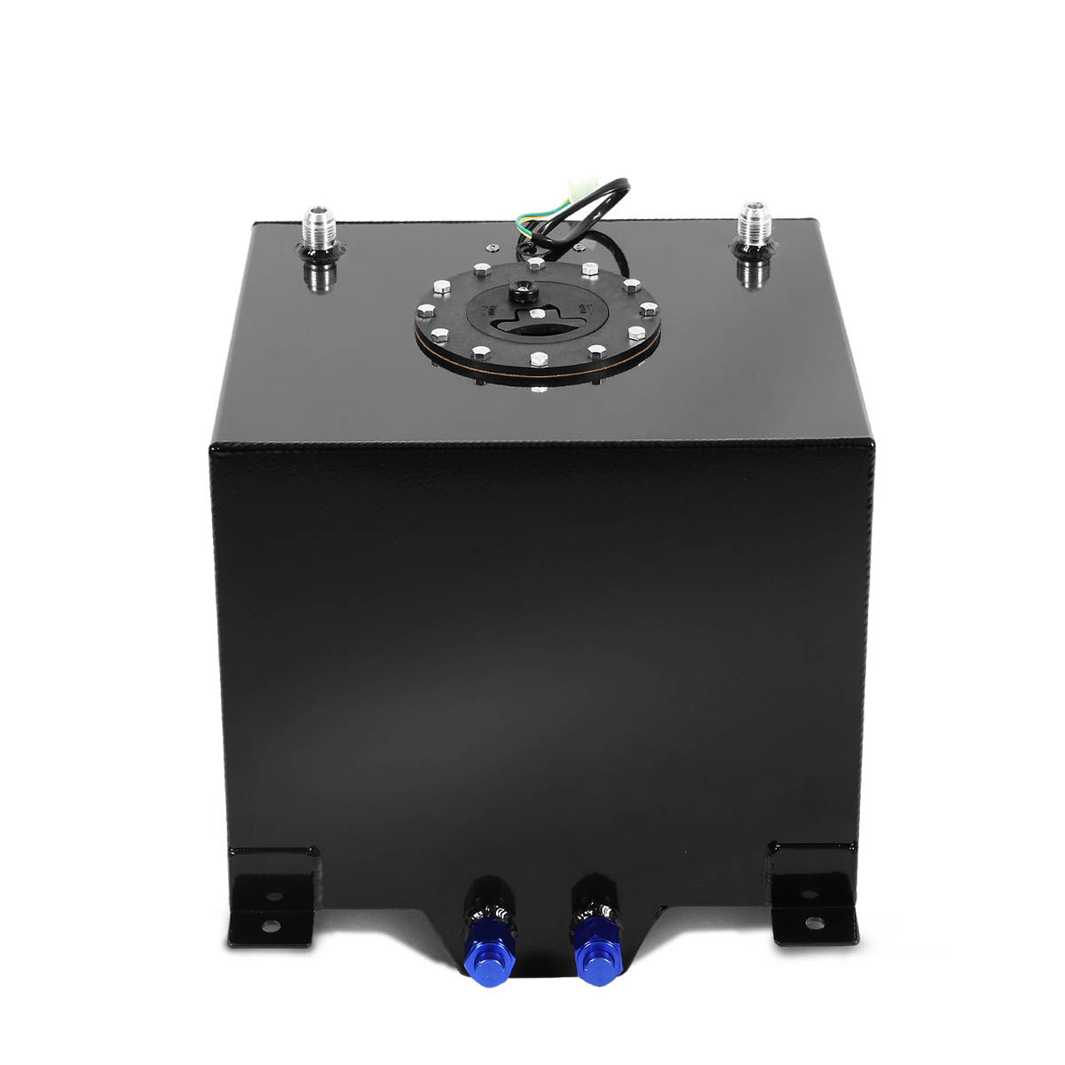 For 5-Gallon Aluminum Street/Drift/Strip/Racing Fuel Cell Black Gas Tank with Level Sender and Cap