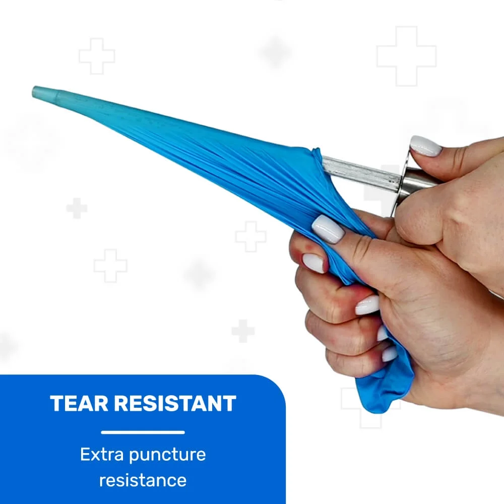 WellBefore Blue Vinyl Nitrile Disposable Gloves - Medium 500 Ct. Powder-Free and Latex-Free Gloves