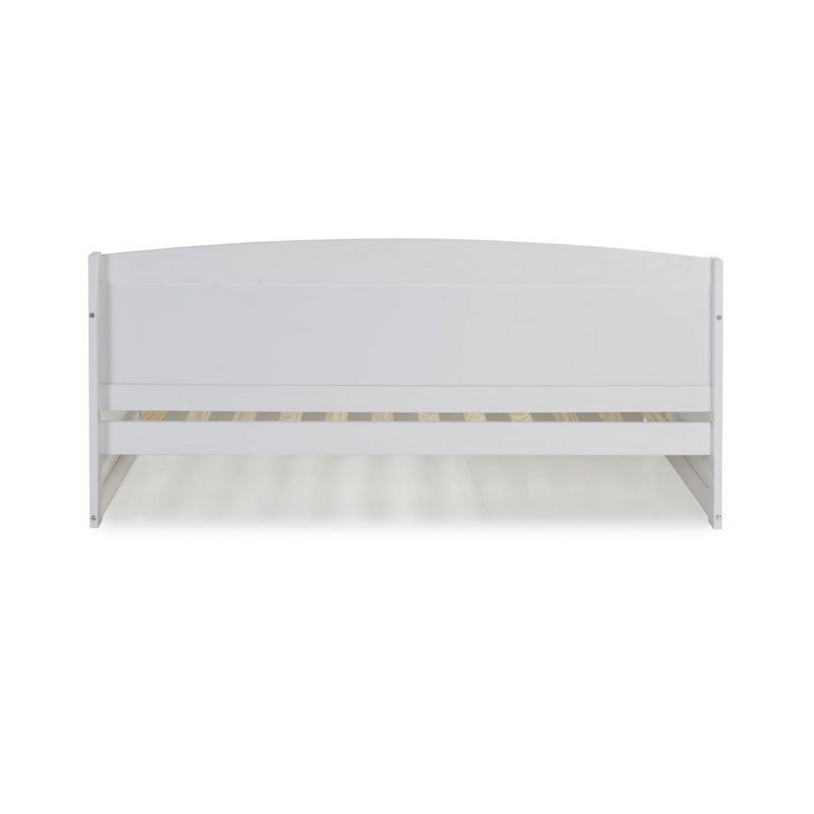 Roseberry Kids Transitional Wood Daybed with King Conversion in White