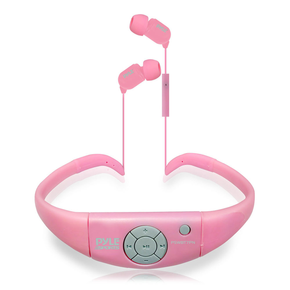 Pyle Bluetooth Sports In-Ear Headphones, Pink, SPORT PSWBT7PN