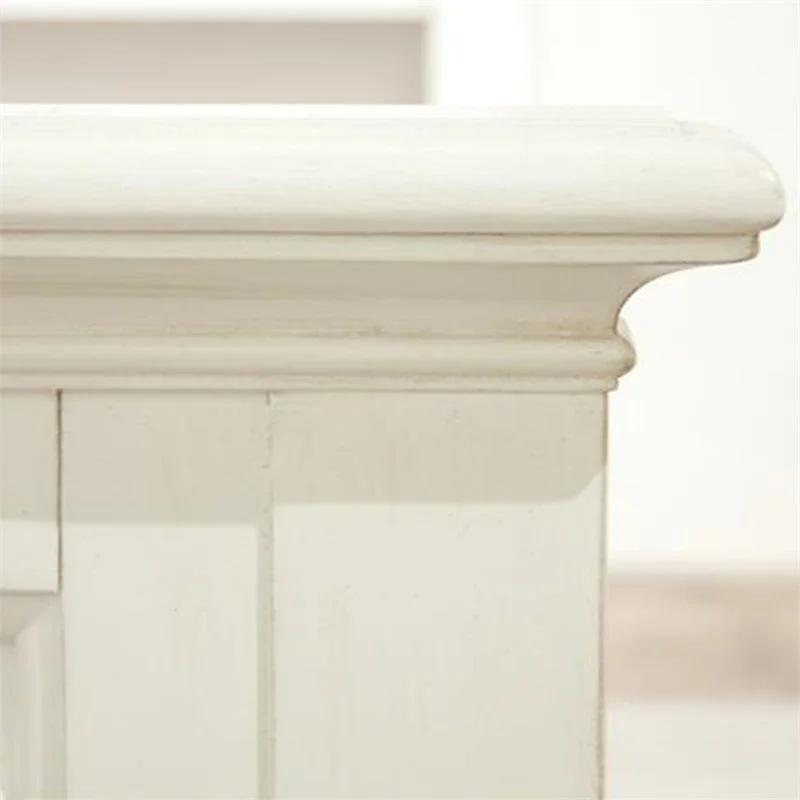 Riverside Furniture Myra King Panel Bed in Paperwhite