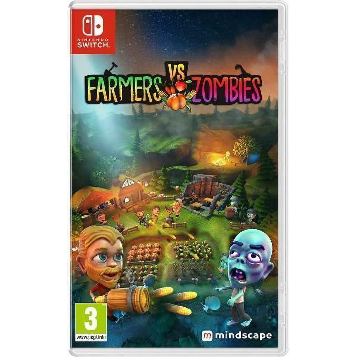 Farmers vs. Zombies - Nintendo Switch [Mindscape Time Management Strategy] NEW