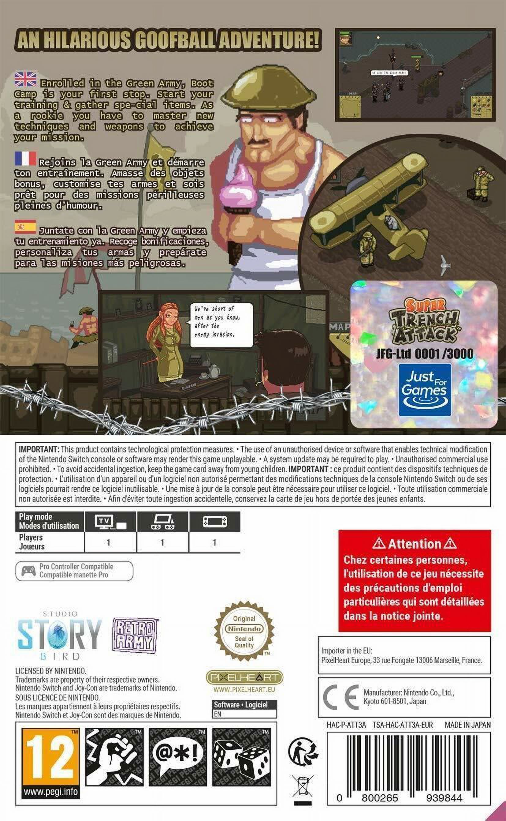 Super Trench Attack - Nintendo Switch [Region Free Action Adventure Game] NEW