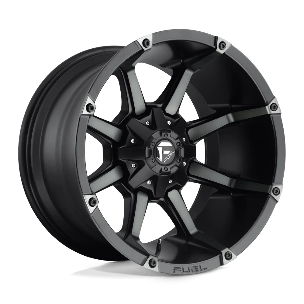 Fuel 1PC Aluminum Rim D556 COUPLER 20X10in Matte Black Double Dark Tint Finish, D55620001750