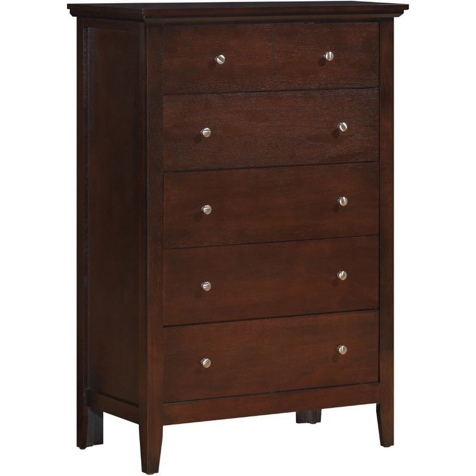 Home Square 3-Piece Set with Full Bed 5-Drawer Chest & 3-Drawer Nightstand