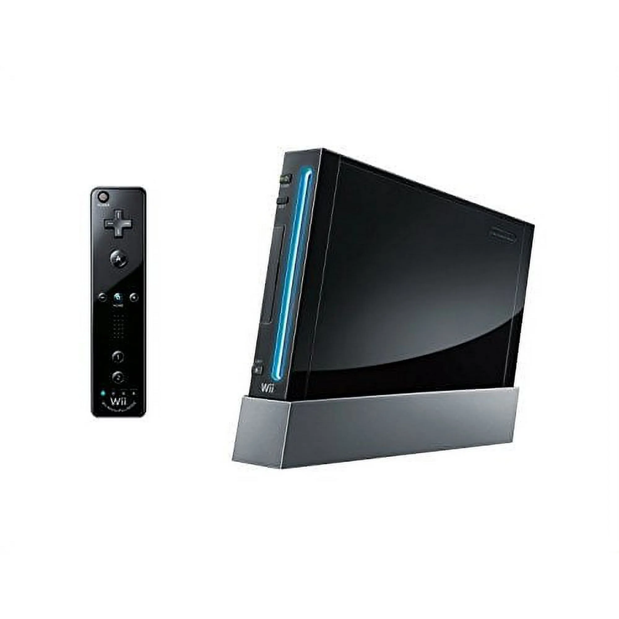 Nintendo Wii Black Gaming Console + Headset Cleaning Kit BOLT AXTION Bundle Like New