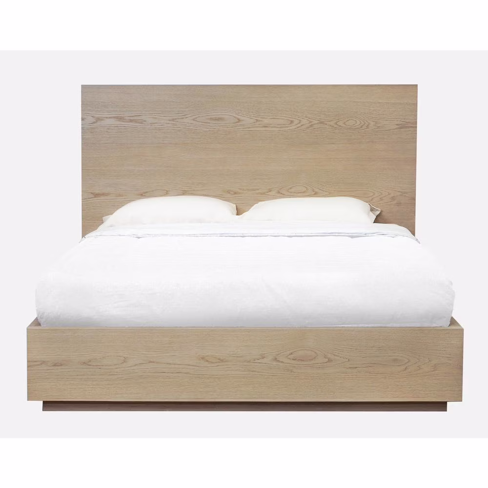 Modus Furniture One Coastal Modern Platform Bed in Bisque