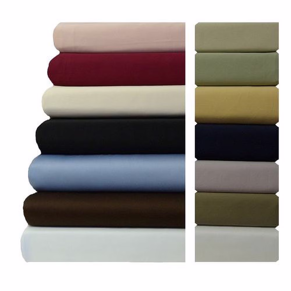 Unattached Waterbed CalKing Sheet Set Solid 600 Thread Count