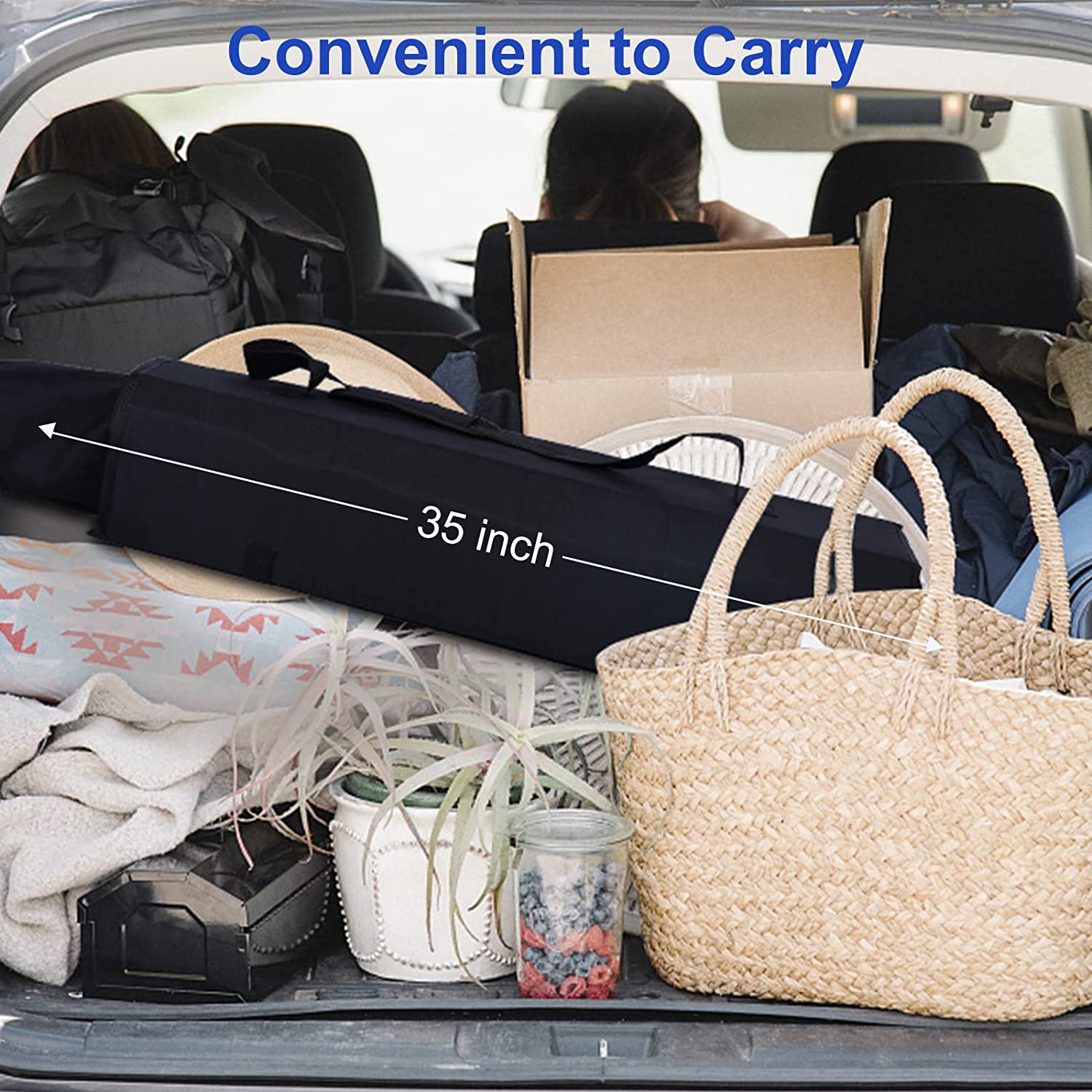 YSSOA Canopy Lounge Storage Chair with Sunshade for Travel, with Cup Holder, 21.6