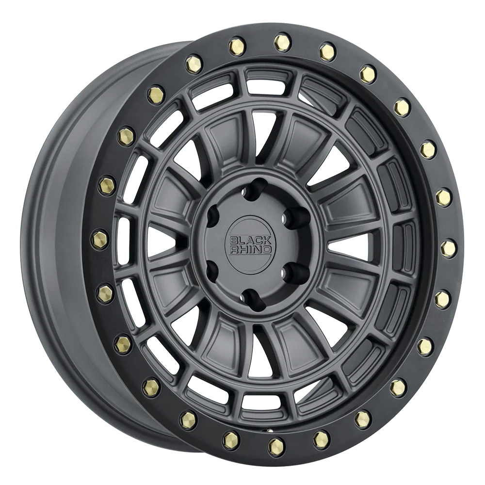 Black Rhino Cast Aluminum Rim BRDAL 18X9.5 6X5.5 M-GNMTL-BLK-LP 12MM, 1895DAL126140G12
