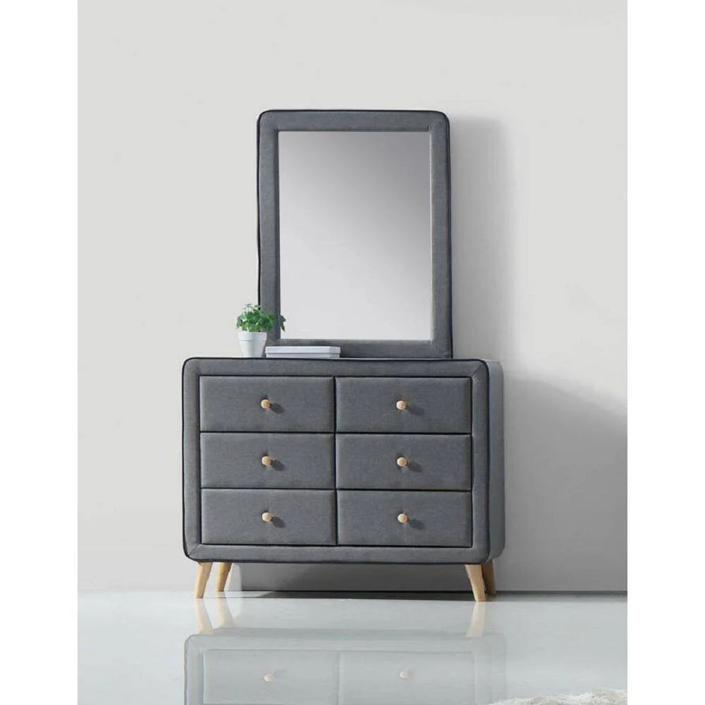 ACME Valda Dresser in Light Gray Fabric 24525