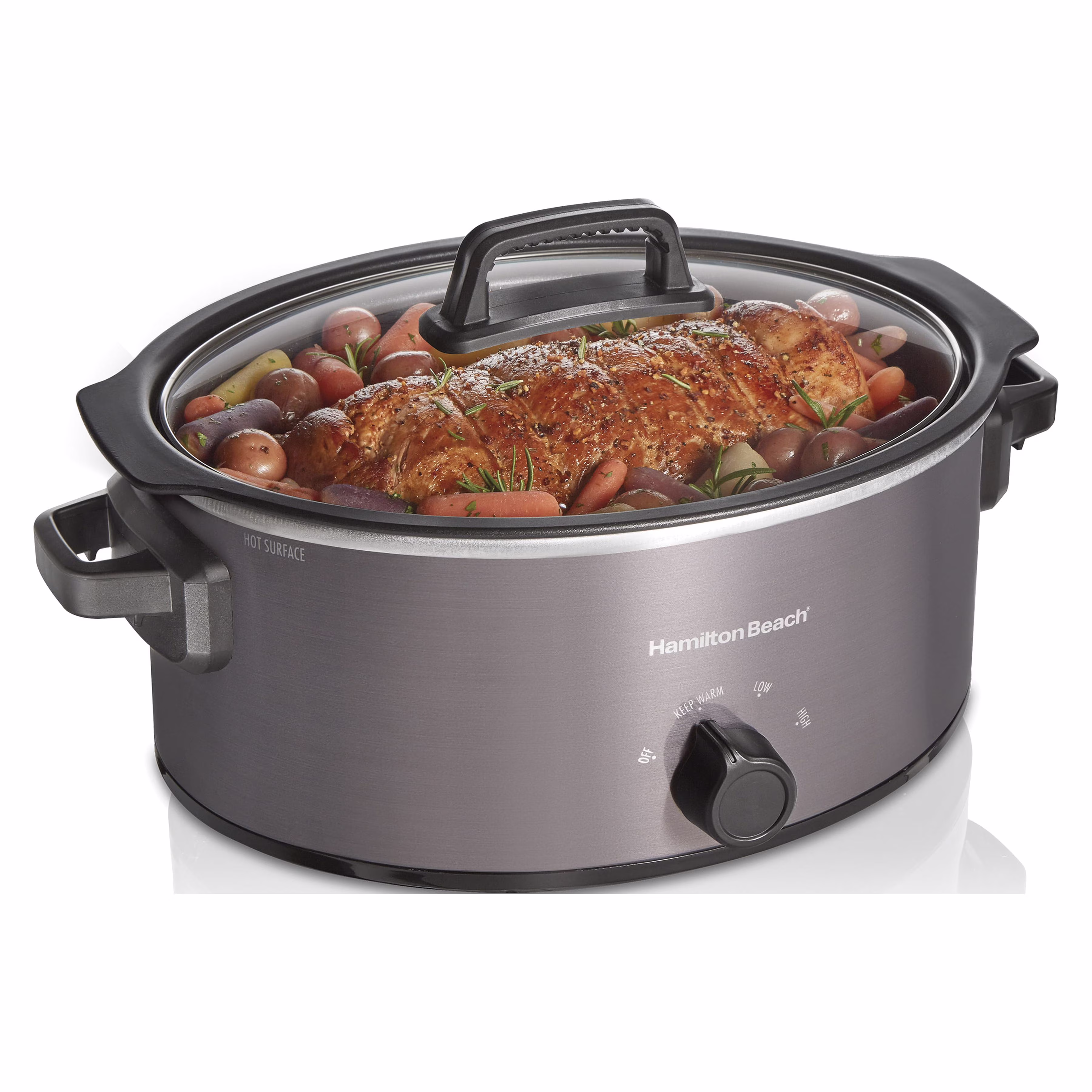 Hamilton Beach Stovetop Sear & Cook Slow Cooker, 6 Quart, 33669