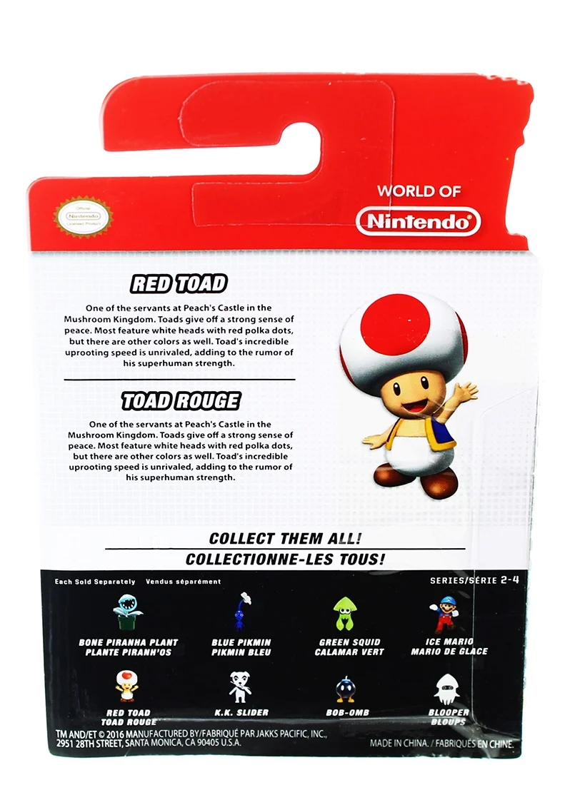 World of Nintendo Super Mario Toad Mini Figure