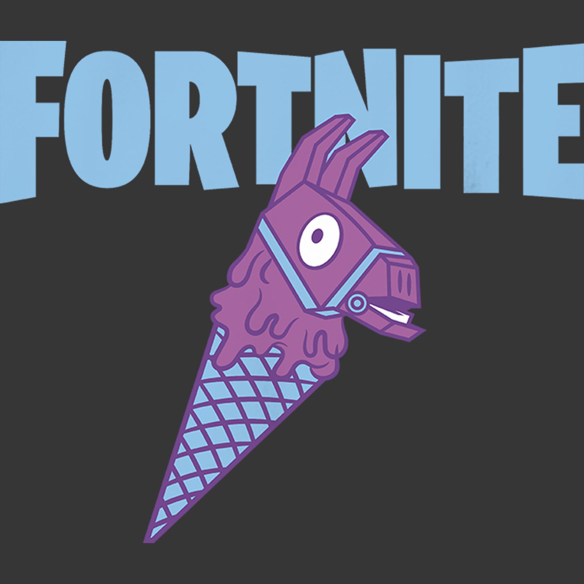 Boy's Fortnite Rainbow Smash Cone Logo  Graphic Tee Charcoal Heather Medium