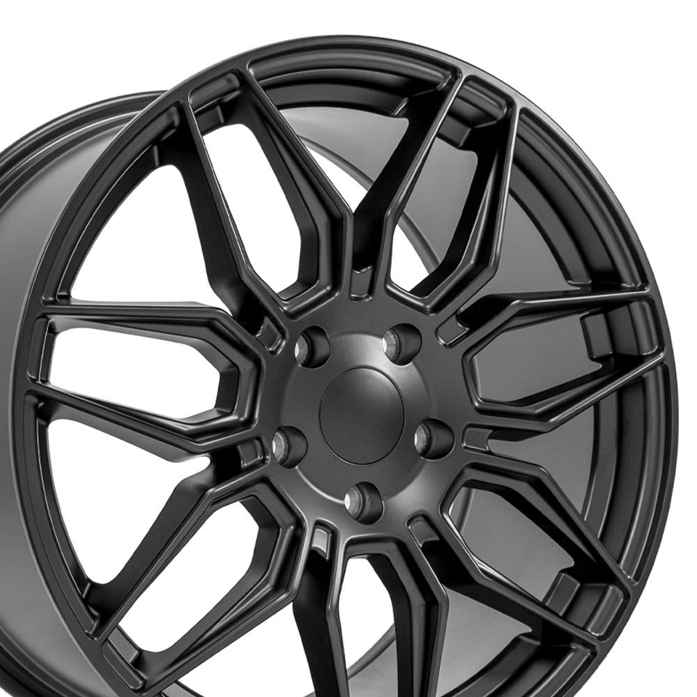 19 inch Replica Wheel Rim fits Chevrolet C7 Corvette - CV03C Satin Black 19x10
