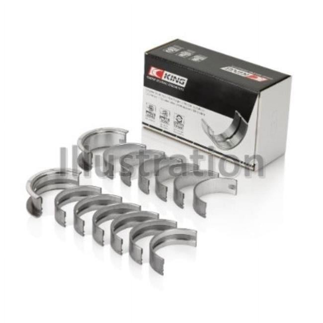 King Bearings MB 798AM Crankshaft Main Bearings for BMW M20B20-23-25-27, M50B25, M52B20-25-28 Fits select: 2000 BMW Z3, 1998-2000 BMW 323