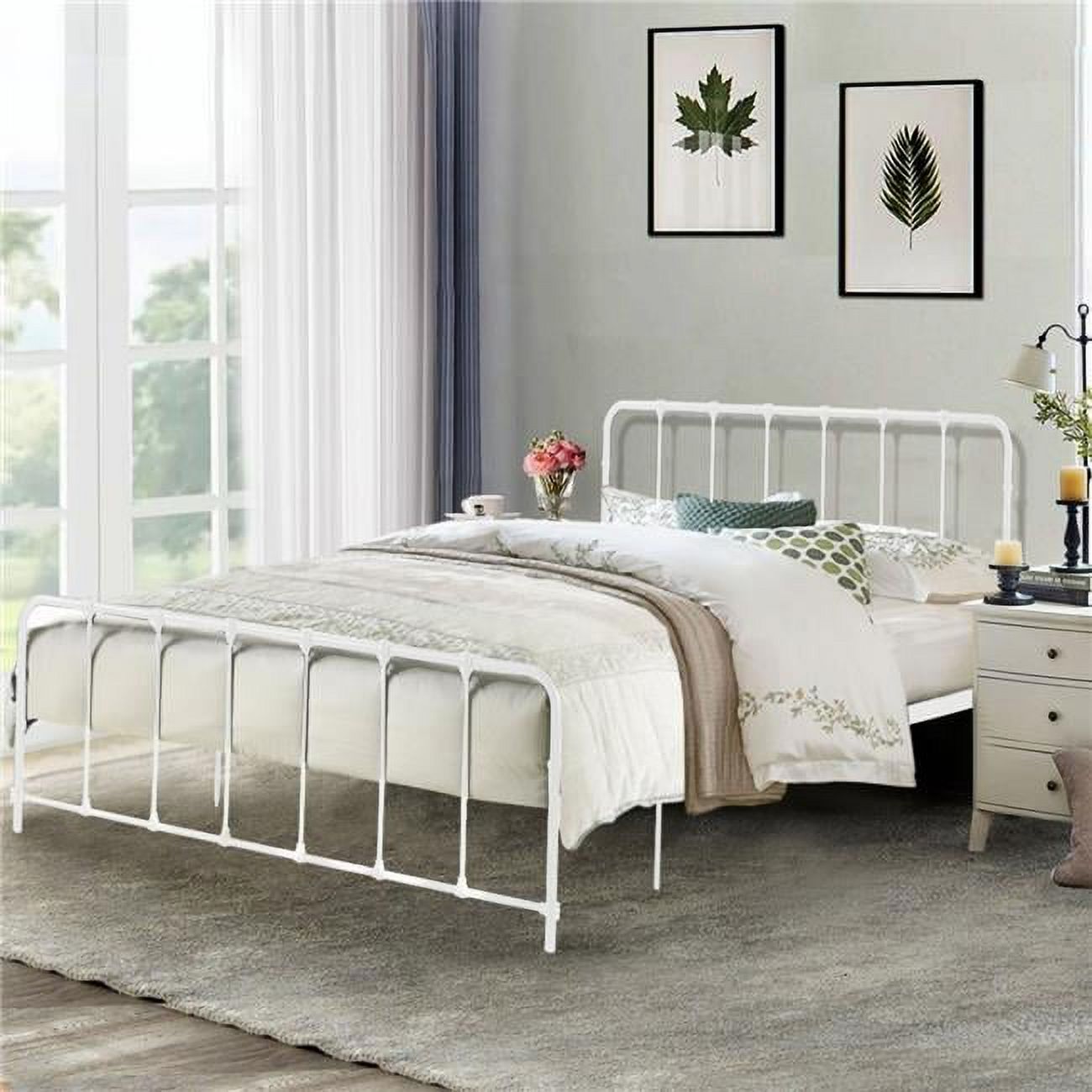 Belle Isle Furniture  Bella Colina Queen Size Bed, White