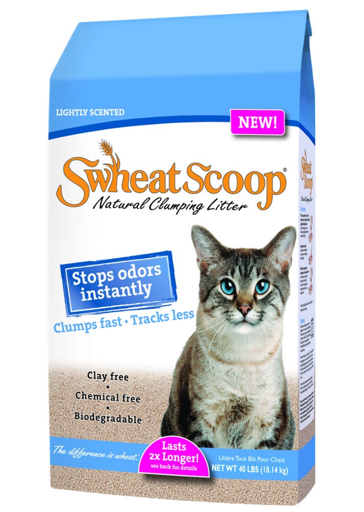 Pet Care Systems Swheat Scoop Lightly Scented Natural Clumping Litter Bag 40 lbs