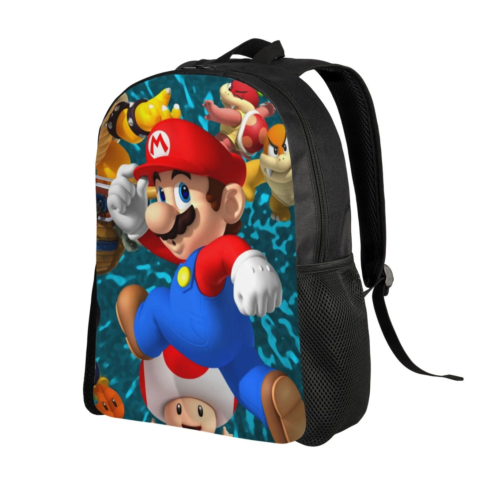 Super Mario Brothers Unisex Backpack Laptop School Bag College Student Satchel Lightweight Basic Daypack For Adult Teen Kids