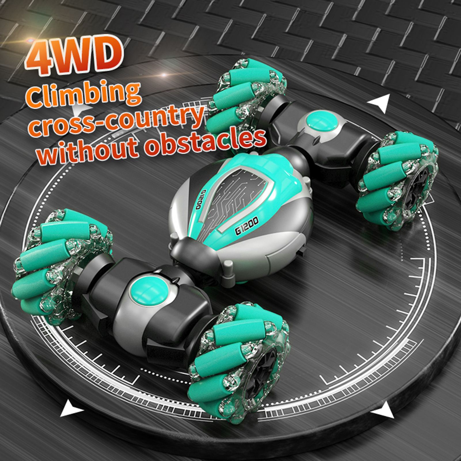 Nebublu Model,Side Drift Wheel Cool Side Drift All-Terrain Kids Function Click Drift Wheel One Car Watch Car Stunt Car Watch Tuyya HUIOP COMETX Car Remote click Model