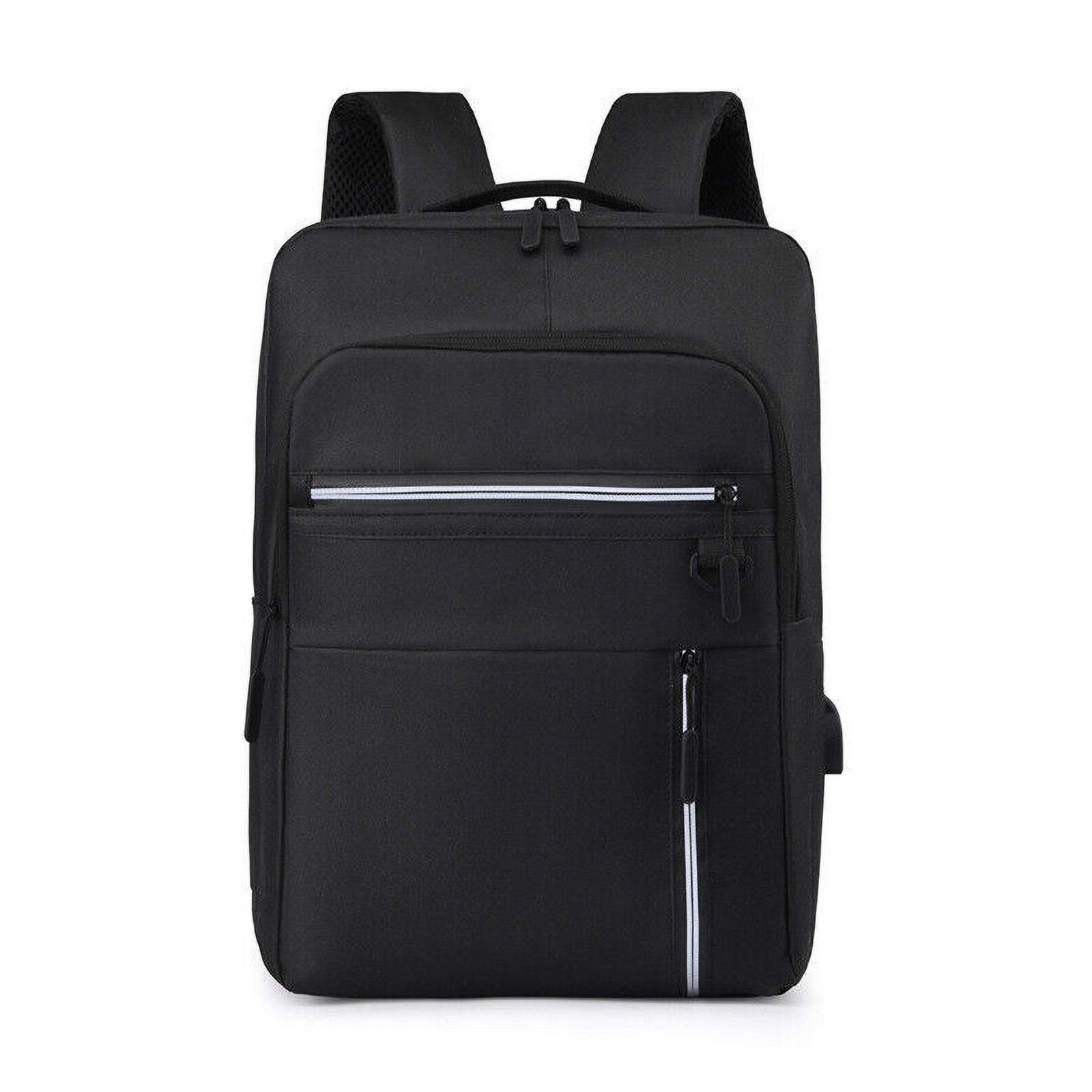 Business Travel Durable  Waterproof Laptop Backpack with USB Charging Port-19 L
