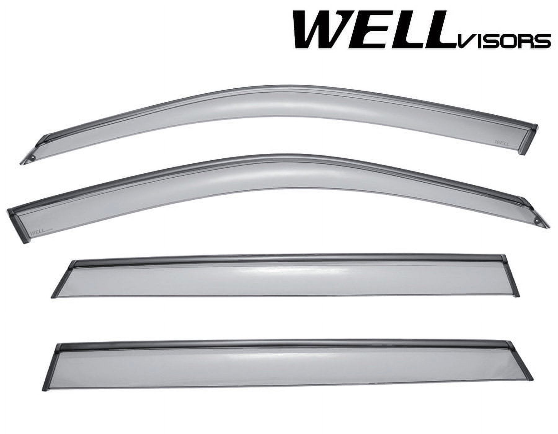 Wellvisors Side Window Visors Deflectors Rain Guards With Black Trim for 2007-2018 BMW X5 E70 F15 3-847BM009