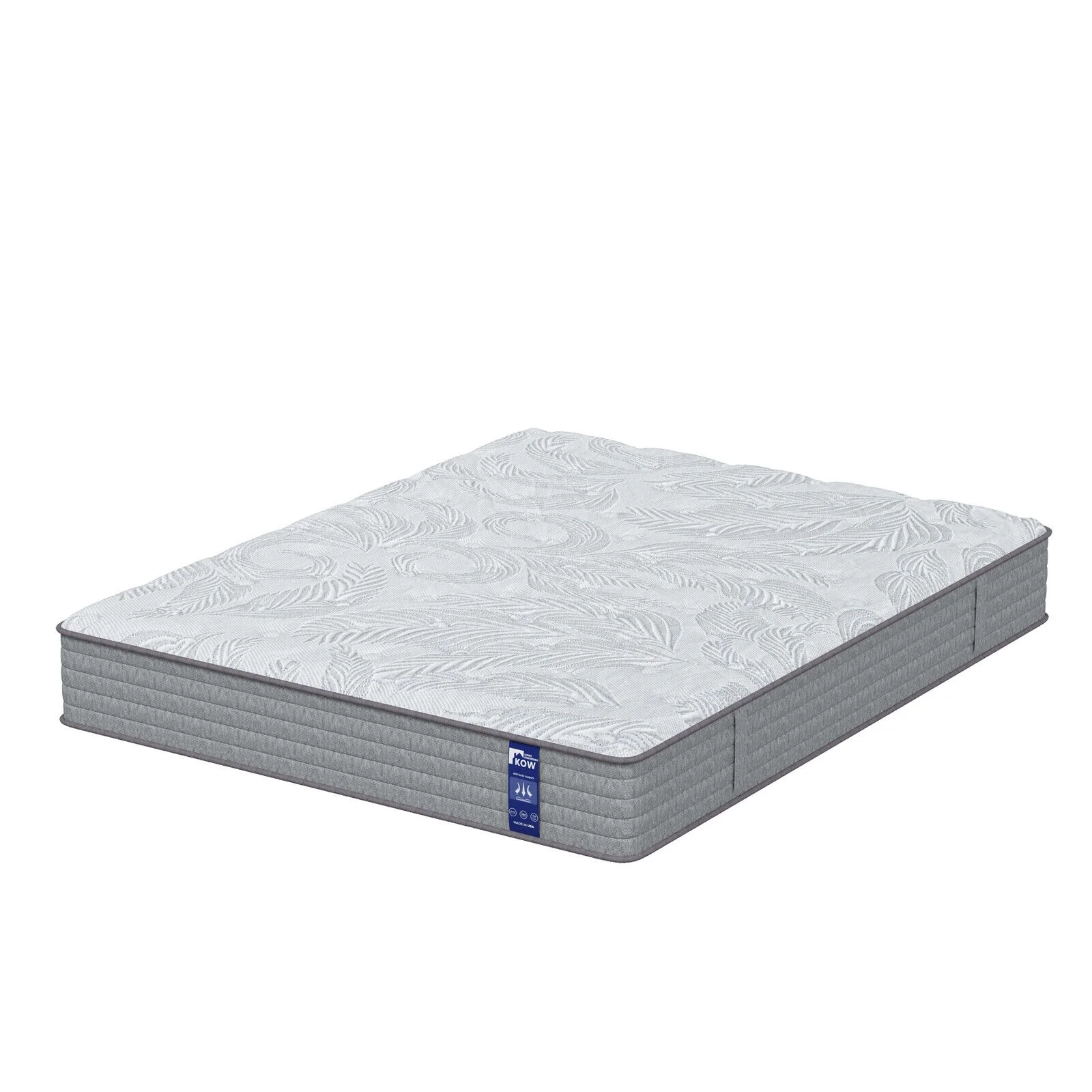 KOW® 12 inch Hybrid Mattress King, Medium Firm innerspring Mattress in a Box, Pressure Relief,Premium Foam and Coils Springs