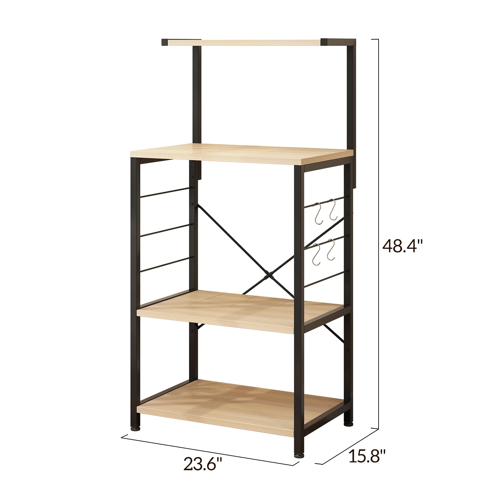 UBesGoo Baker's Racks 4-Tier Kitchen Baker's Rack Utility Microwave Oven Stand