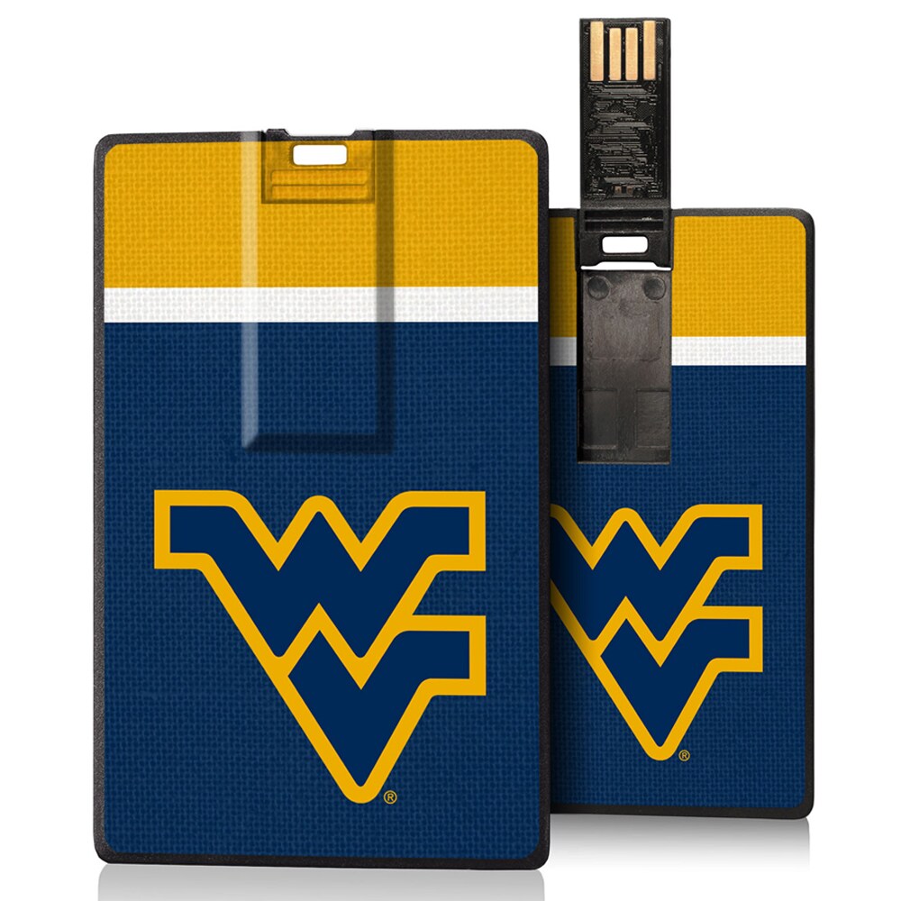West Virginia Mountaineers Stripe Credit Card USB Drive 16GB