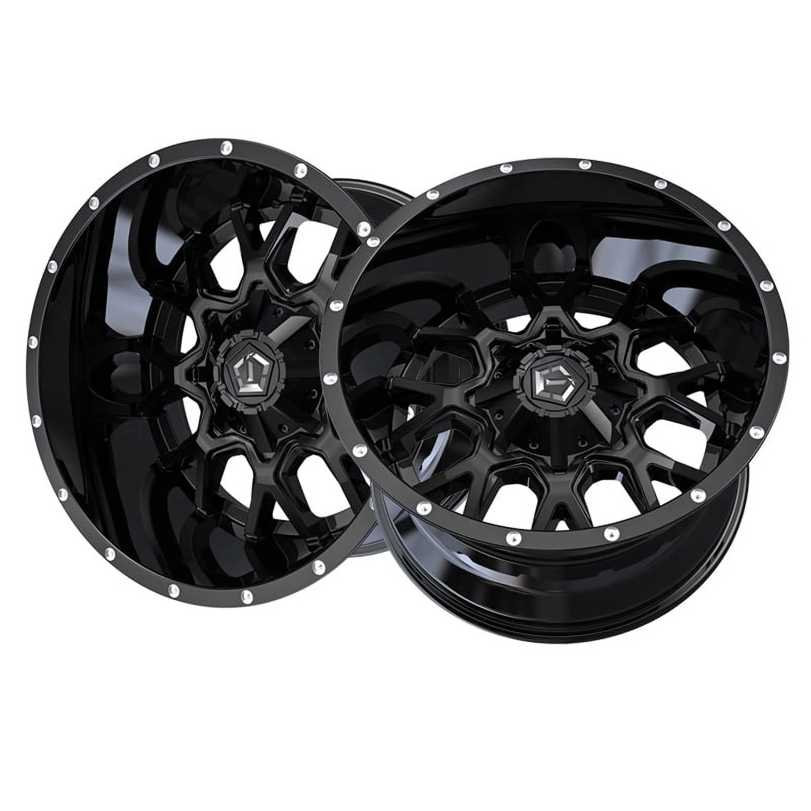 17x9 TIS 549B Satin Black w/Spot Milled Lip Wheel 5x4.5/5x5 (-12mm)