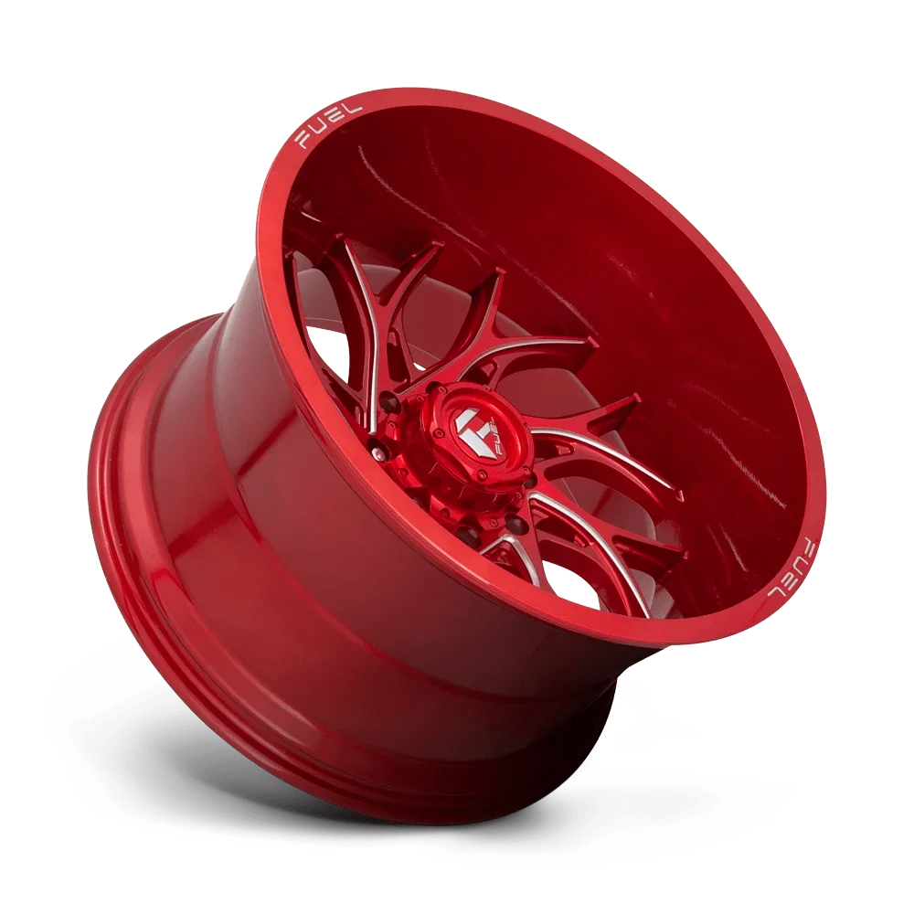 Fuel D742 Runner 22X10 5X127 -18Et 142.2Cb Candy Red Milled Wheel