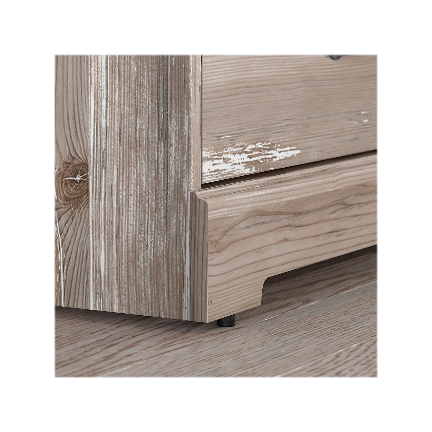 River Brook 6 Drawer Dresser in Barnwood - Engineered Wood