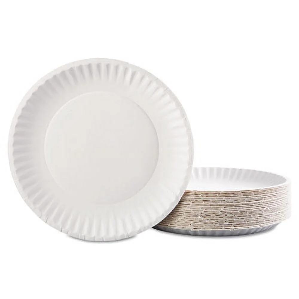 AJM Gold Label Coated Paper Plates, 9