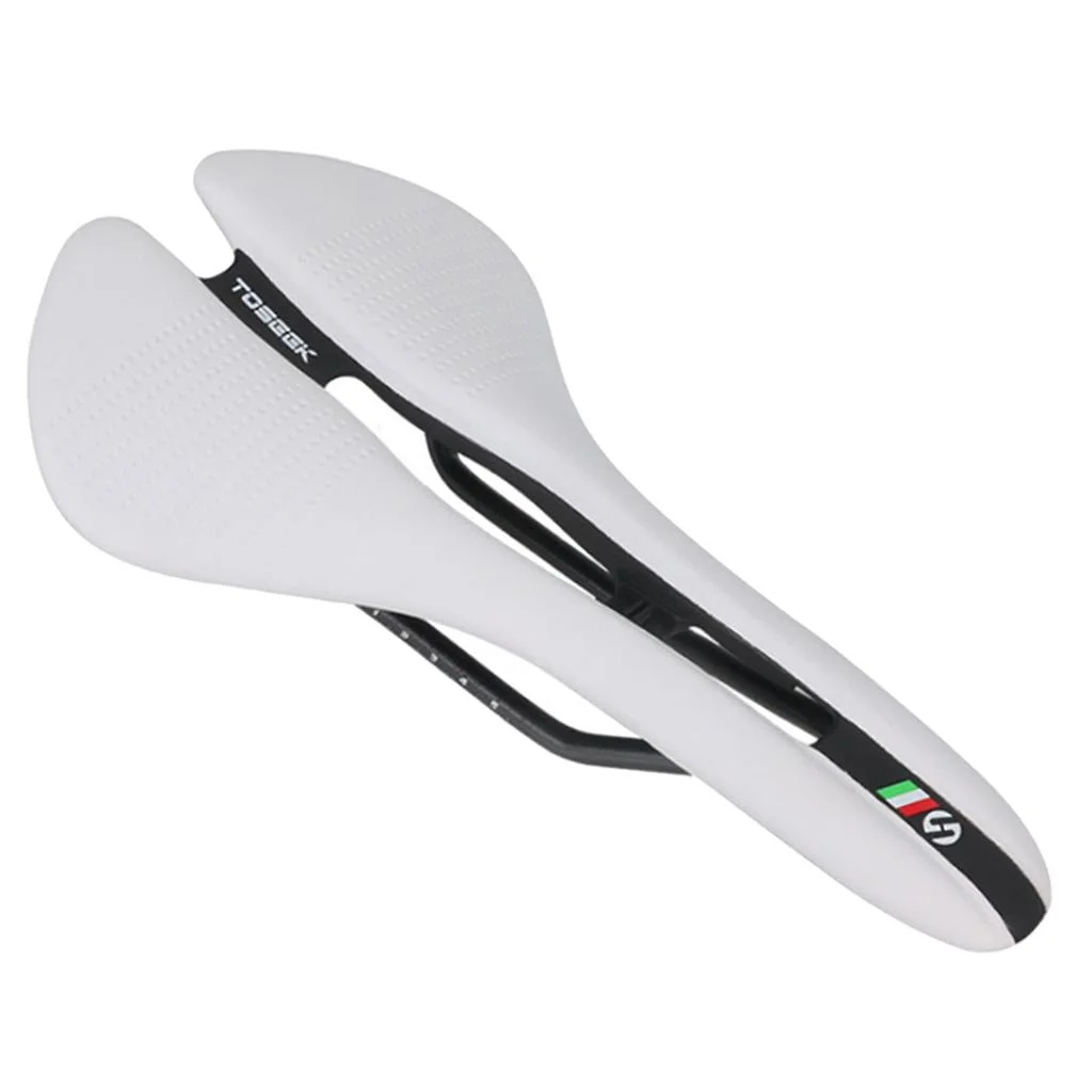 Road Bike Saddle Cycling Racing Seat Parts Women Men White