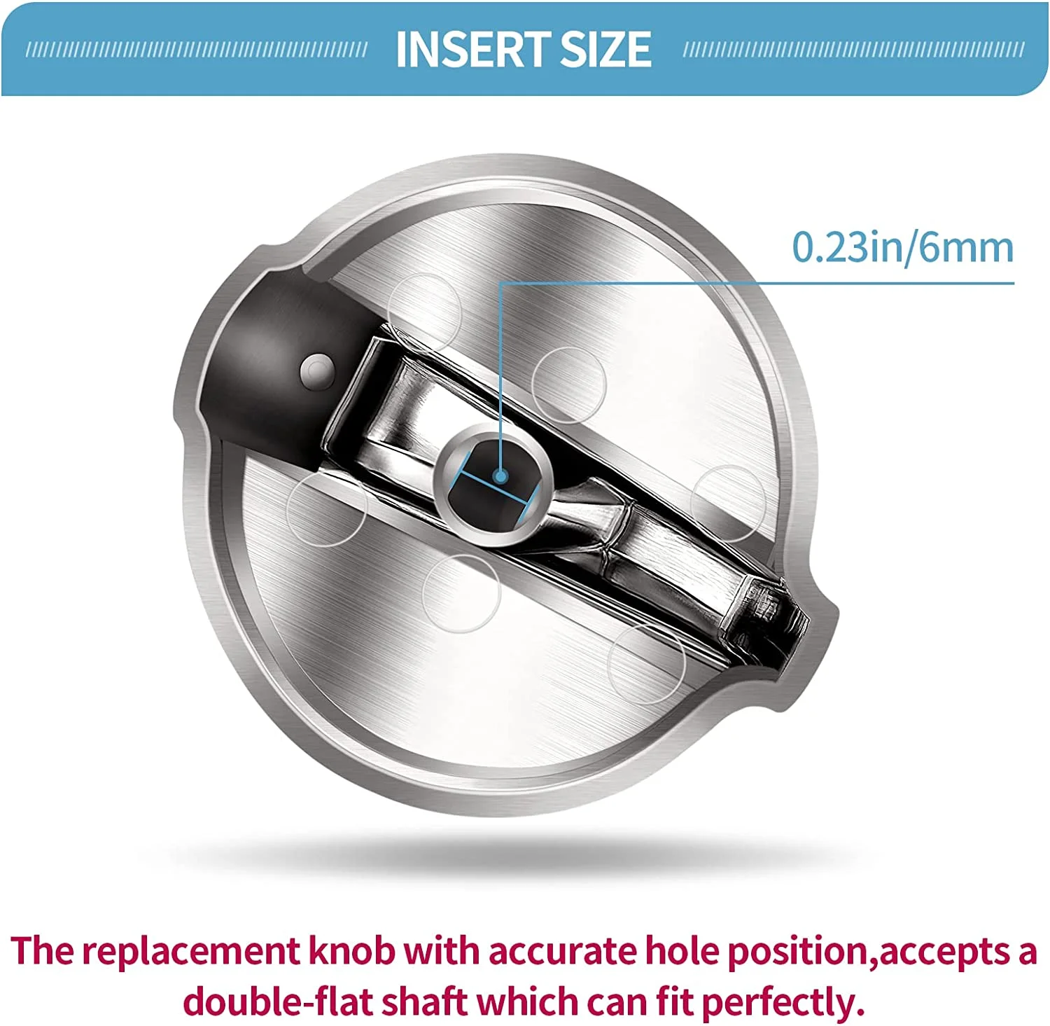 5 Pack WB03T10284 Burner Control Knobs Oven Electric Range Infinite Knobs Stainless Steel Finish Compatible with GE Range/Stove/Oven Replaces 1373043 AP4346312 AH2321076 EAP2321076 PS2321076