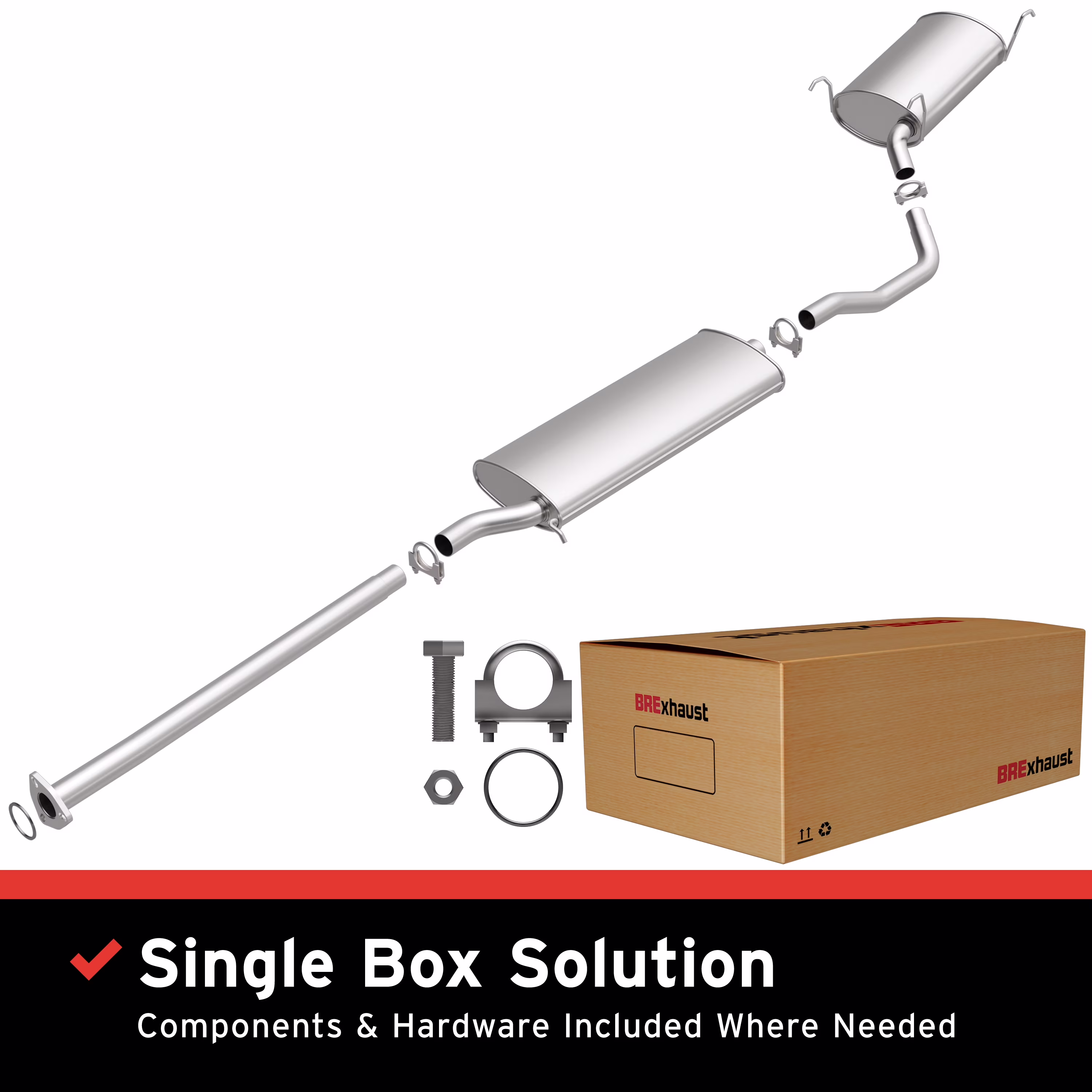 BRExhaust Direct-Fit Replacement Exhaust System 106-0261