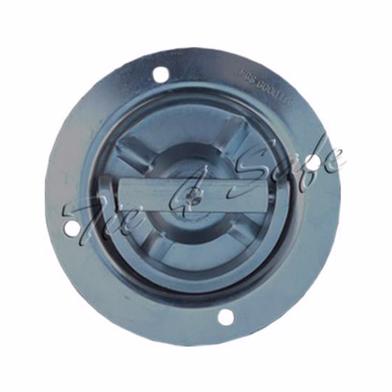 Tie 4 Safe  Zinc Plated Floor Mount Ring - 2 Piece