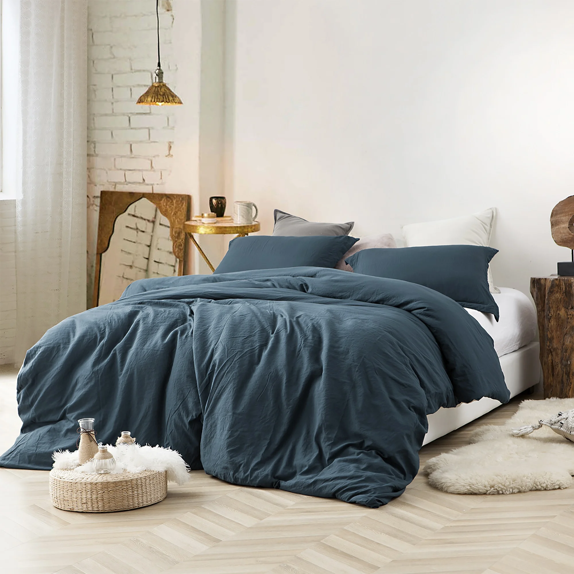 Natural Loft Comforter - Nightfall Navy - Queen
