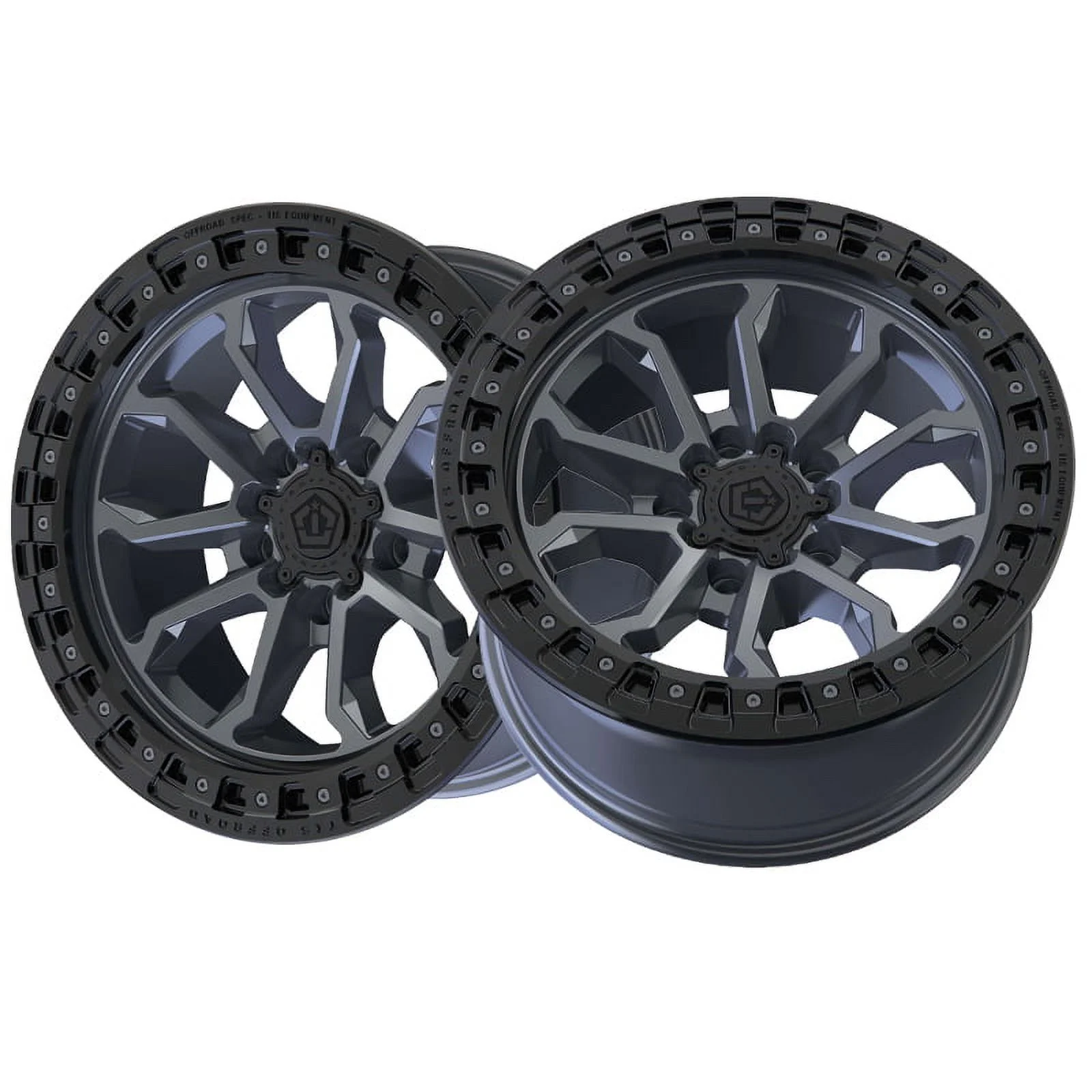 17x9 TIS 556AB Satin Anthracite Black Lip Wheel 5x5 (-12mm)