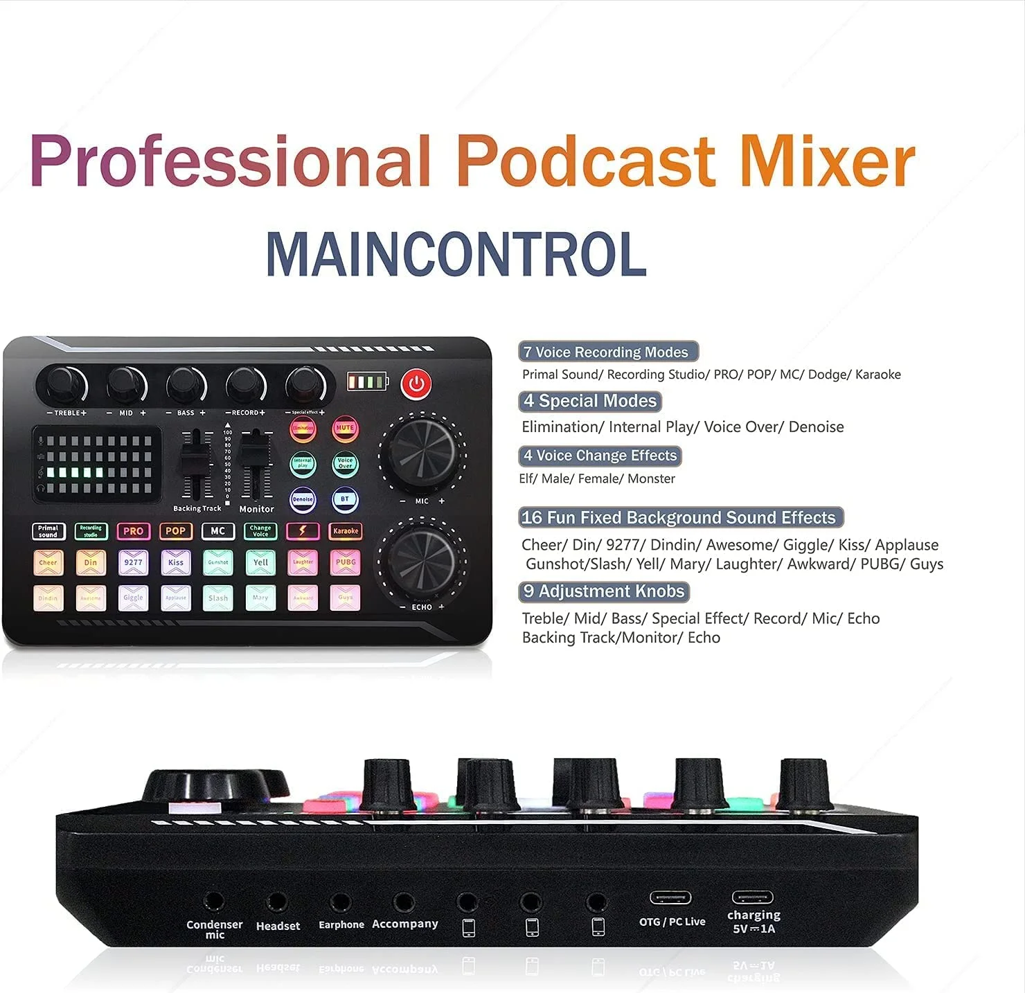 [Summer Sale]Podcast Equipment Bundle, SINWE Condenser Microphone Livestream Microphone Set