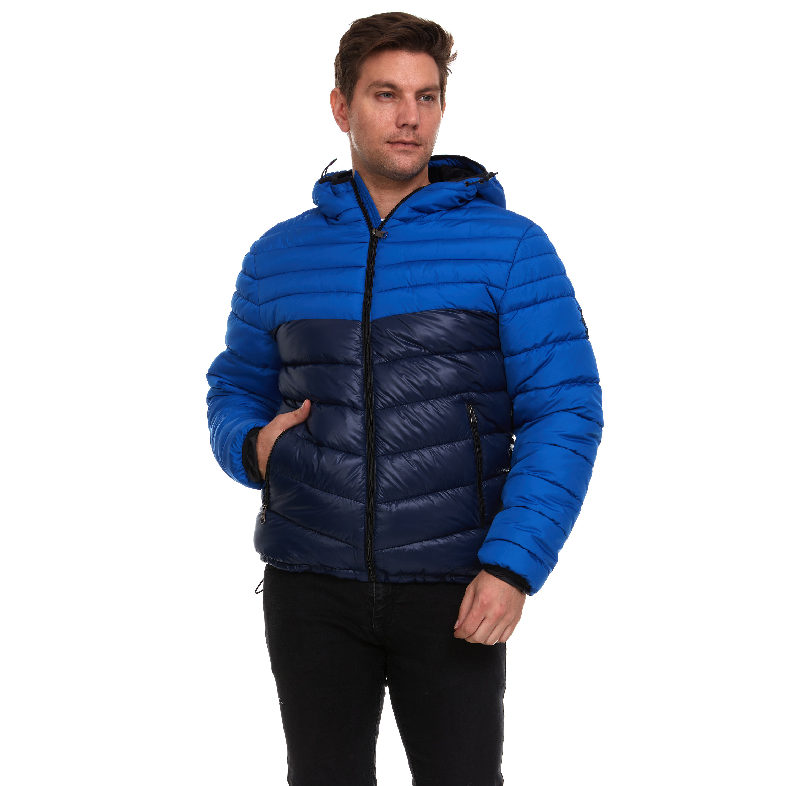 Beverly Hills Polo Club Men's Quilted Puffer Coat with Hood