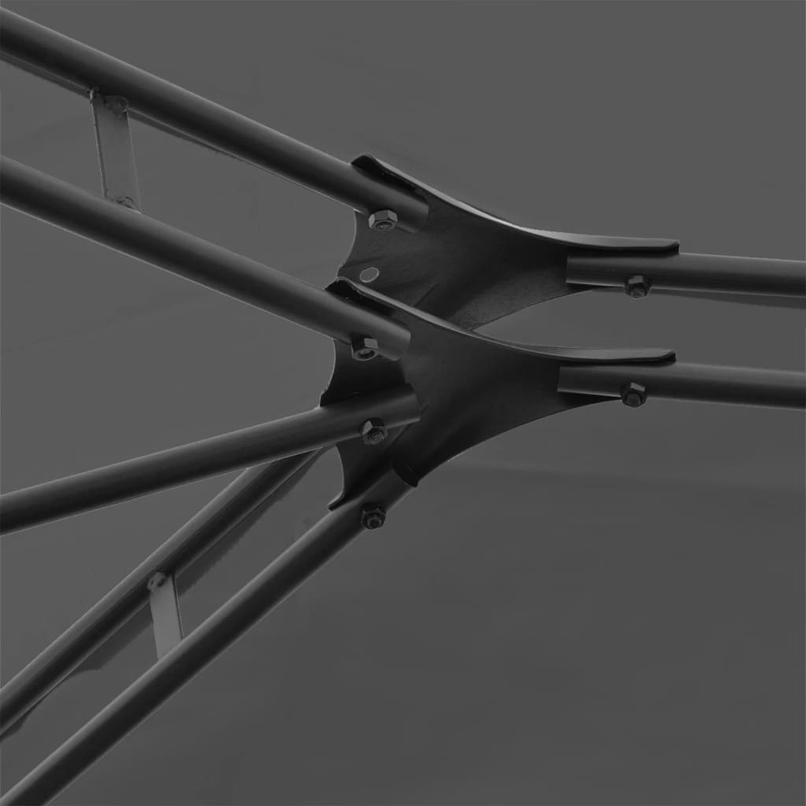 Dcenta Party Tent Outdoor Gazebo Canopy with Curtain Fabric Roof Sun Shade Shelter for Patio, Wedding, BBQ, Camping, Festival Events 236.2 x 118.1 x 106.2 Inches (L x W x H)