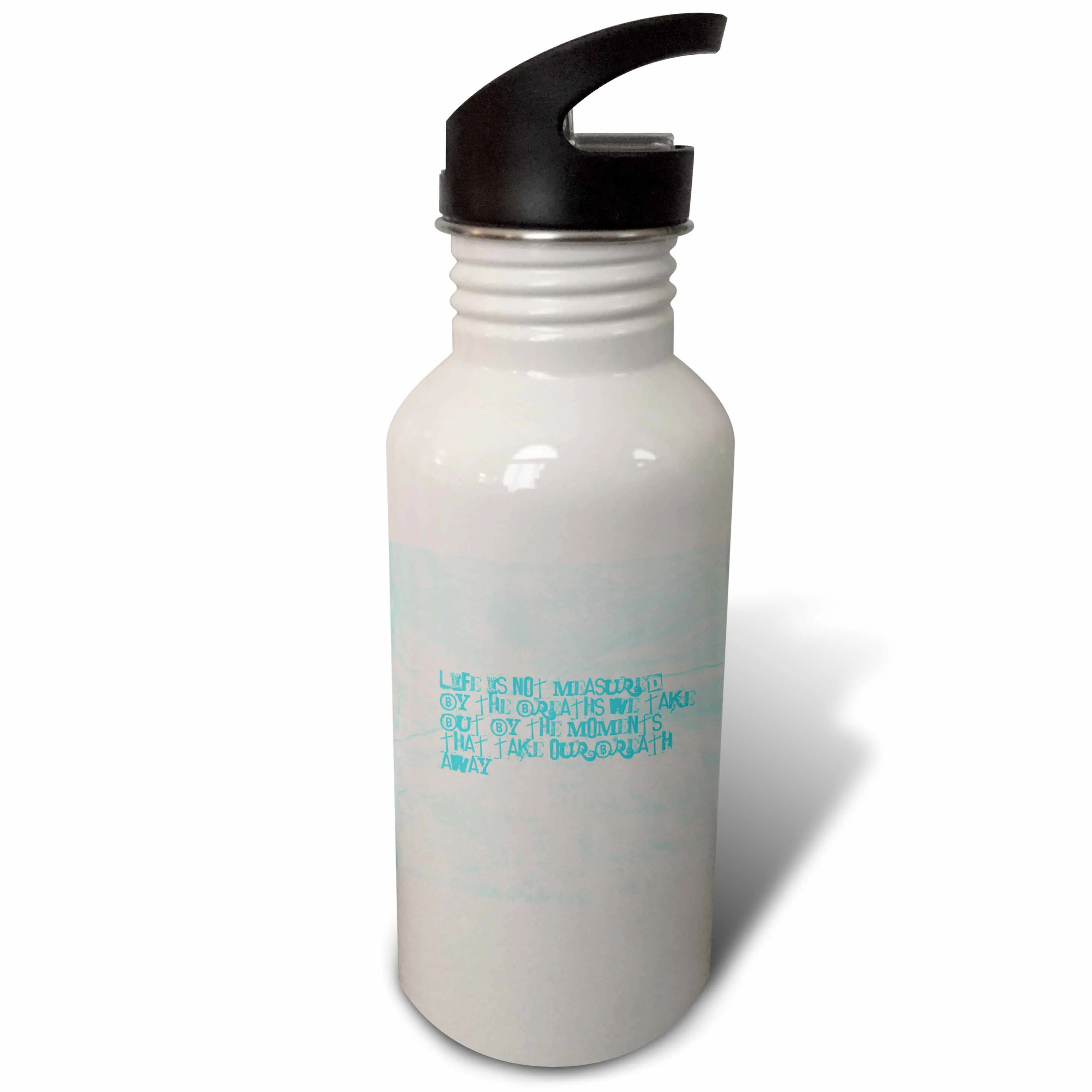 Life is Not Measured Inspirational Quote Motivational 21 oz Sports Water Bottle wb-29385-1