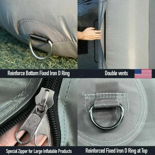 WGIA 20x10x8 Feet(2 blowers) Inflatable Spray Paint Booth Tent Mobile Car Paint US